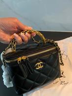 Chanel tas vanity bag lamsleer, Ophalen of Verzenden, Zo goed als nieuw, Zwart