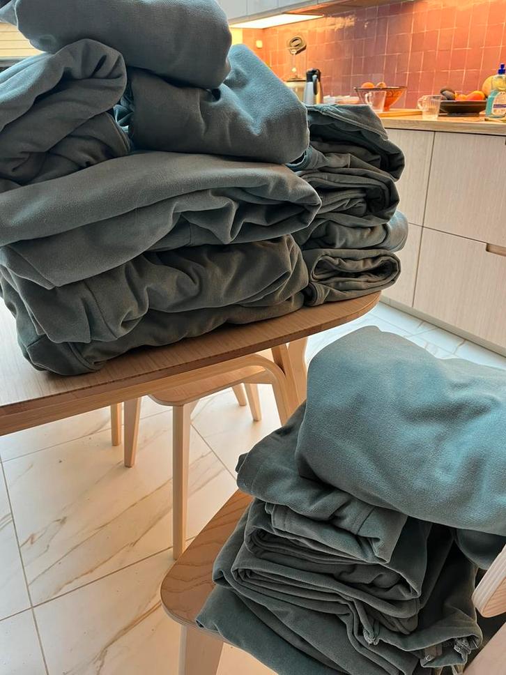 Lichtgroene IKEA GRÖNLID  hoezen voor 2/3/5 bank, Huis en Inrichting, Banken | Complete zithoeken, Zo goed als nieuw, Stof, Ophalen of Verzenden