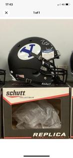 Signed Full Sized American Football Helmet BYU Zach Wilson, Verzamelen, Nieuw, Overige typen, Ophalen of Verzenden, Buitenlandse clubs