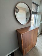 Prachtige Ikea Stockholm houten fineer kast incl. spiegel., Huis en Inrichting, Kasten | Dressoirs, Ophalen, 50 tot 100 cm, Zo goed als nieuw