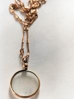 Antieke rollend gold medalion, Sieraden, Tassen en Uiterlijk, Antieke sieraden, Verzenden, Zilver, Ketting