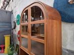Dyrlund Deens Jaren 80 Design Vitrine Kast Teak Wandmeubel 6, Glas, 100 tot 150 cm, 200 cm of meer, Ophalen of Verzenden