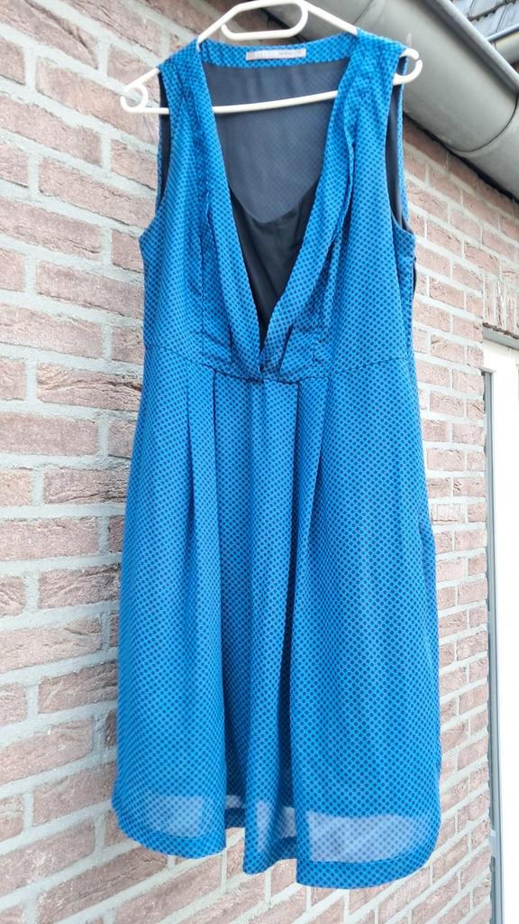 Styles by Steps maat 42. Mooie baluwe jurk. Gevoerd., Kleding | Dames, Jurken, Zo goed als nieuw, Maat 42/44 (L), Blauw, Knielengte