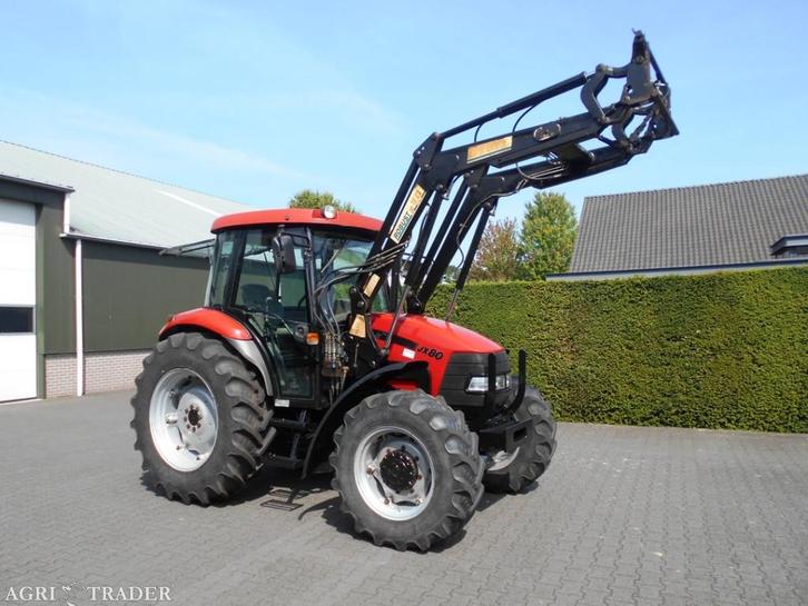 Case-IH JX 80 + frontlader, Zakelijke goederen, Agrarisch | Tractoren, 2500 tot 5000, Case IH, 80 tot 120 Pk, Gebruikt, Ophalen of Verzenden