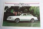 Folder Pontiac Grand LeMans Sedan (circa 1977) (2), Ophalen of Verzenden, Nieuw, Overige merken