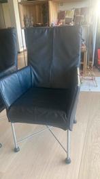 2 Chaplin stoelen van Montis in zwart leer, Ophalen, Gebruikt, Twee, Zwart