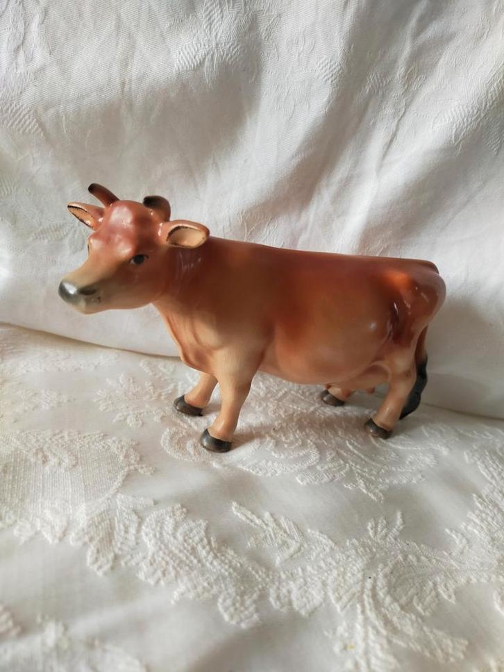 Vintage retro goebel Jersey koe, 1960-1972, zeldzaam beeldje, Verzamelen, Beelden en Beeldjes, Gebruikt, Dier, Ophalen of Verzenden