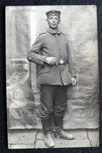 Fotokaart Jonge, Duitse soldaat met sigaret, Verzamelen, Verzenden, Voor 1920, Ongelopen, Politiek en Historie