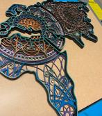 Wereld kaart mandala muur decoratie, Ophalen of Verzenden, Nieuw