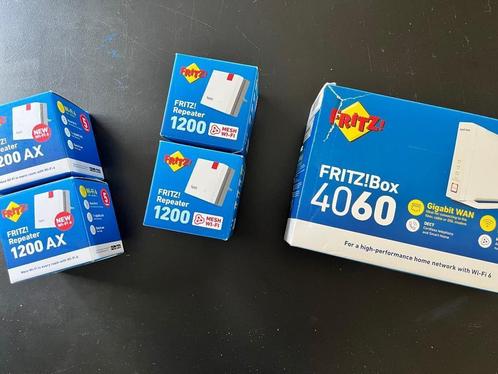 Fritzbox modem/router en accesspoints, Computers en Software, Routers en Modems, Zo goed als nieuw, Router met modem, Ophalen of Verzenden