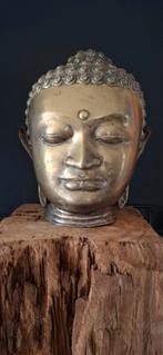 Boudha hoofd brons verzilverd, Huis en Inrichting, Ophalen