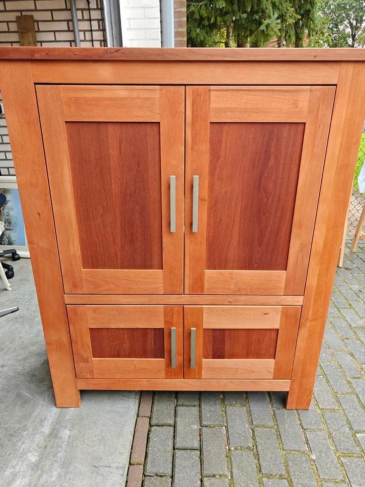 Mooie Kersenhouten TV Kast, Huis en Inrichting, Kasten | Televisiemeubels, Gebruikt, 100 tot 150 cm, 100 tot 150 cm, 50 tot 75 cm