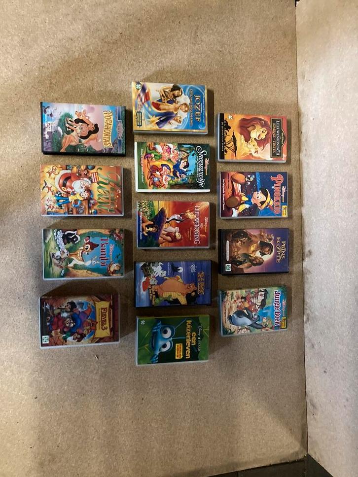 Diverse video banden disney, Cd's en Dvd's, VHS | Kinderen en Jeugd, Zo goed als nieuw, Tekenfilms en Animatie, Tekenfilm, Alle leeftijden