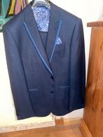 Blauw herenpak - Maat 26 steven van vliet, Kleding | Heren, Kostuums en Colberts, Ophalen of Verzenden, Zo goed als nieuw, Maat 52/54 (L)