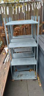 3 metalen stellingkasten Ikea, Ophalen, Gebruikt