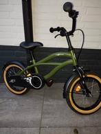Nogan 14 inch jongens fiets matgroen inclusief zijwieltjes, Ophalen, Zijwieltjes, Nogan, Minder dan 16 inch