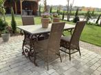 4  sfeervolle landelijke wicker stoelen zgan, Ophalen of Verzenden, Zo goed als nieuw, Wicker