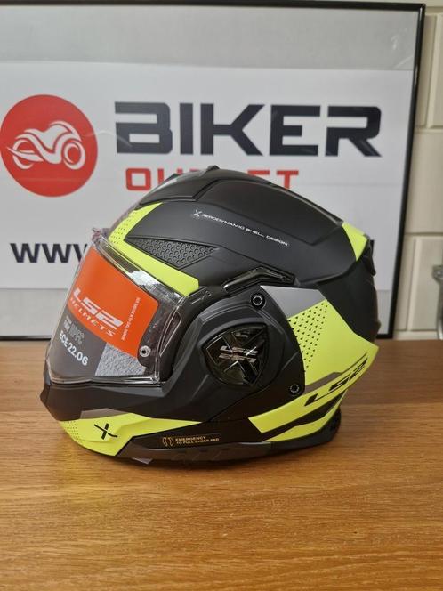 Ls2 advant x ff901 zwart/neon, maten S t/M xxl, Motoren, Kleding | Motorhelmen, Dames, Heren, Kinderen, Systeemhelm, S, Overige merken