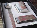 Mooie vintage Falstaff silverplate kinderset uit Engeland., Ophalen of Verzenden