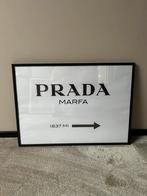 Prada schilderij - houten wissellijst - zwart, Ophalen of Verzenden