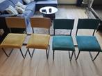 Eetkamerstoelen 4 stuks, Ophalen, Gebruikt, Overige kleuren, Metaal