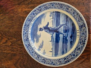 Delfts blauw wandbordje 25cm  beschikbaar voor biedingen