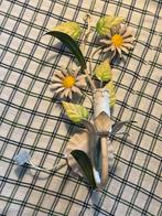 Brocante Lampje met Margrietjes, Huis en Inrichting, Ophalen of Verzenden, Gebruikt