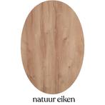 NIEUW ovaal blad - kleur NATUUR EIKEN, Niet ingevuld, Nieuw, Niet ingevuld, Niet ingevuld