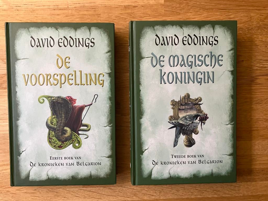 2x boek David Eddings - De Kronieken van Belgario deel 1 / 2, Boeken, Fantasy, Gelezen, Ophalen of Verzenden
