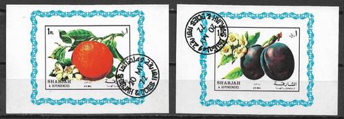 V.A.R. Sharjah 1972 Fruit vruchten vel CTO, Postzegels en Munten, Postzegels | Azië, Gestempeld, Midden-Oosten, Verzenden