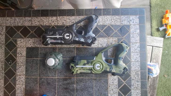 Lasergame set met mijn, Kinderen en Baby's, Speelgoed | Overig, Gebruikt, Jongen of Meisje, Ophalen