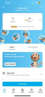 37 volle online spaarkaarten Efteling, Verzenden, Volle spaarkaart
