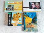 4 legpuzzels van schilderijen van Van Gogh/Vermeer/Rembrandt, Ophalen of Verzenden, 500 t/m 1500 stukjes, Zo goed als nieuw, Legpuzzel