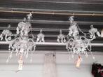 2 x dezelfde kroon luchters kunstof 65.00 p.s, Huis en Inrichting, Lampen | Kroonluchters, Ophalen of Verzenden, Zo goed als nieuw