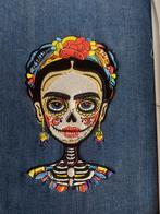 Frida kahlo geborduurd op lapje stof van 44/44cm, Ophalen of Verzenden, Nieuw