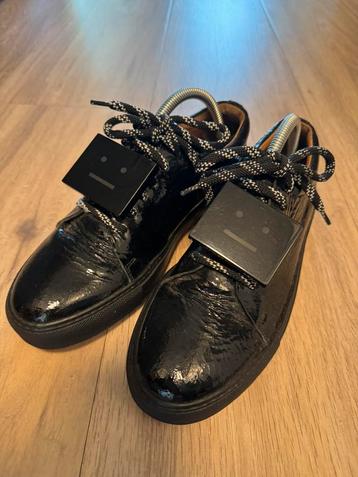 Acne Studios sneakers met smiley, zwart, maat 40, nieuw beschikbaar voor biedingen