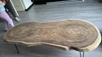 mooie suar boomstam tafel, Huis en Inrichting, Ophalen, 200 cm of meer, 50 tot 100 cm, Zo goed als nieuw