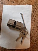 Cilinderslot met 3 sleutels. Lips, Doe-het-zelf en Verbouw, Hang- en Sluitwerk, Ophalen of Verzenden, Gebruikt, IJzer, Slot