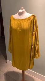 LaDress Shirley Xl/xxl zgan jurk viscose geel flared mouw, Kleding | Dames, Geel, Maat 46/48 (XL) of groter, Ophalen of Verzenden