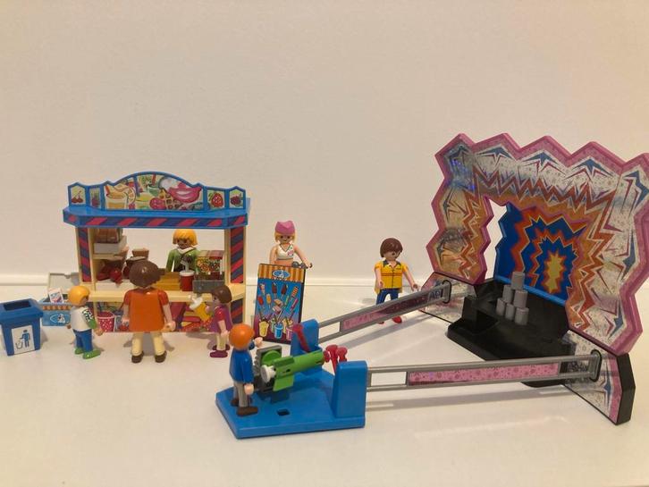 Playmobil kermis (5555 en 5547), Kinderen en Baby's, Speelgoed | Playmobil, Zo goed als nieuw, Complete set, Ophalen