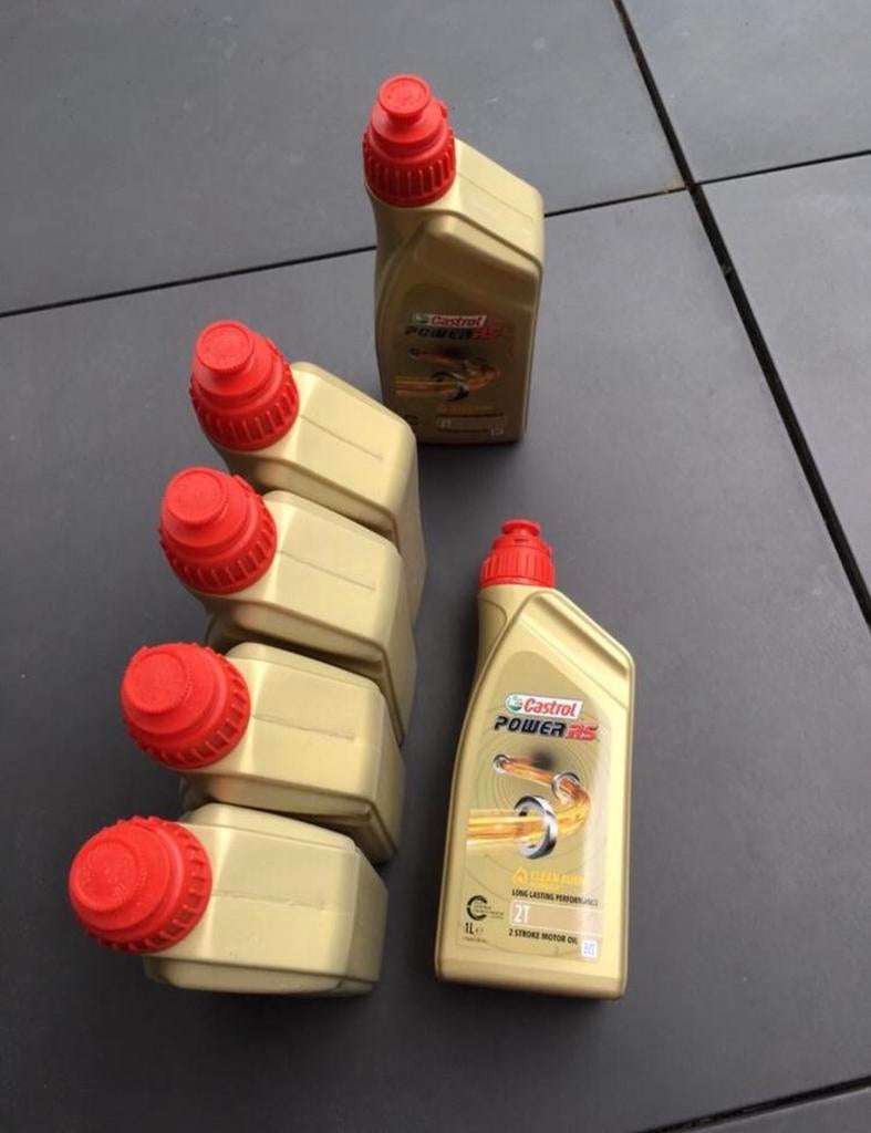 Gastrol Power RS 2T Motorolie Nieuw 5 ongeopende flessen, Ophalen of Verzenden