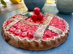 Vintage kersenvlaai keramiek, Ophalen of Verzenden, Zo goed als nieuw