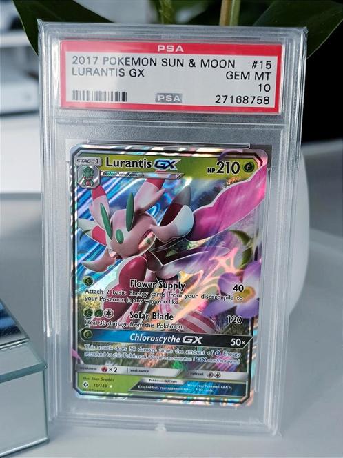 Lurantis GX PSA Gem Mint 10, Hobby en Vrije tijd, Verzamelkaartspellen | Pokémon, Nieuw, Losse kaart, Foil, Ophalen of Verzenden