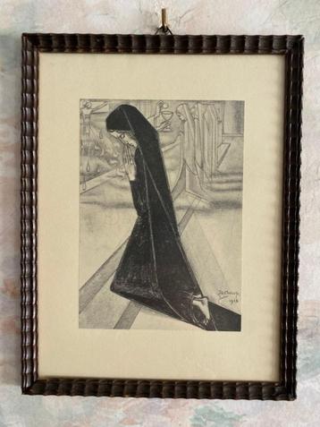 Oude  . Prent  .  Jan  .  Toorop  . 1915 beschikbaar voor biedingen