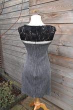 Jurk grijs/ zwart Sandro Ferrone mt 42IT (EU36) Vaste prijs, Zwart, Sandro, Ophalen of Verzenden, Zo goed als nieuw