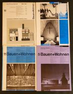 4x Bauen + Wohnen (1958 - 1965), Gelezen, Overige typen, Ophalen of Verzenden