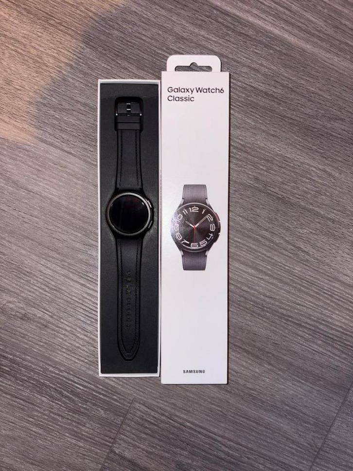 Samsung galaxy watch 6 classic, Sieraden, Tassen en Uiterlijk, Smartwatches, Zo goed als nieuw, Android, Zwart, Ophalen of Verzenden