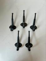 5 donkergrijs metalen wandhaken. Brocante kledinghaak metaal, Wandhaken, Nieuw, Ophalen of Verzenden, Minder dan 100 cm