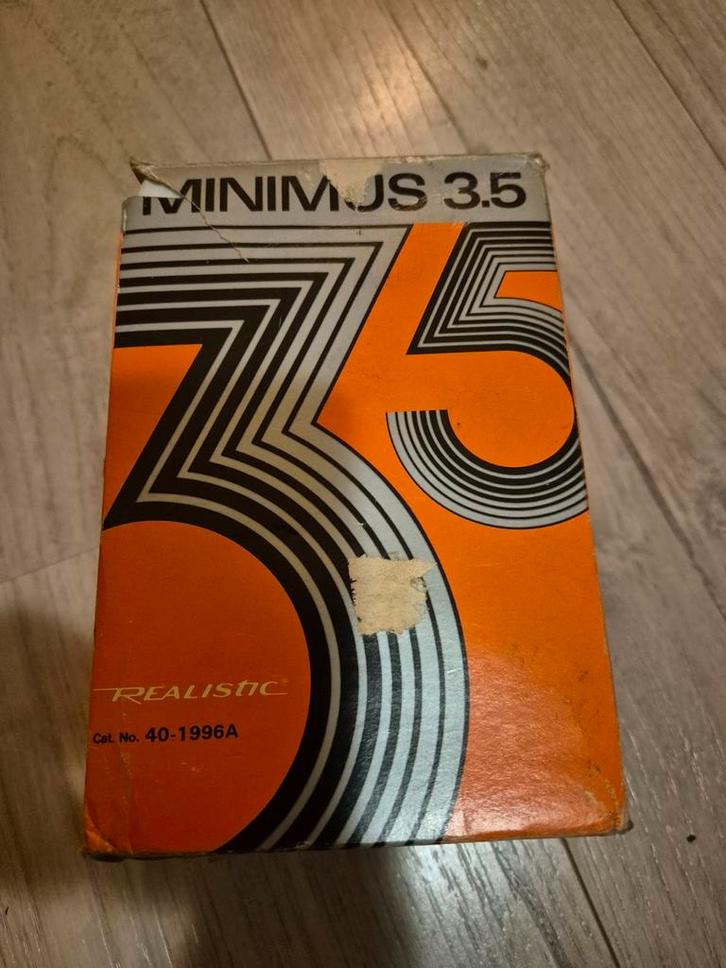 Realistic Minimus 3.5 Speaker - Vintage!, Audio, Tv en Foto, Luidsprekers, Gebruikt, Front, Rear of Stereo speakers, Minder dan 60 watt