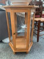 Kast mooi blank eiken kastje met glazen ruitjes dienblad., Huis en Inrichting, Kasten | Overige, Ophalen of Verzenden